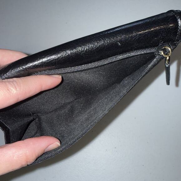 Fossil Women’s Genuine Leather Trifold Wallet With Checkbook Divider Black - Picture 4 of 7